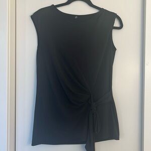 Black, tie top in a size medium